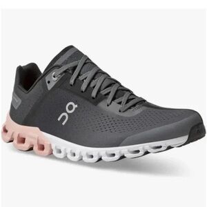 On Cloud Cloudflow Running Sneaker Tennis Shoe Rock Grey Rose Womens Sz 9.5